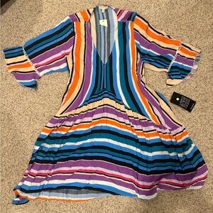 NWT Loralette Dress 18/20 Just My Stripe Dress Top Coverup